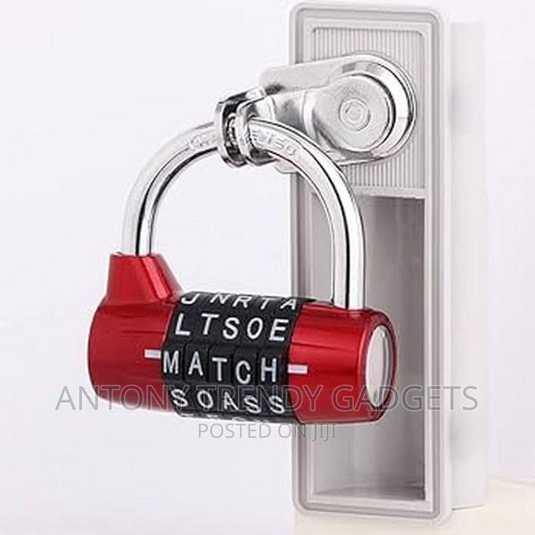 2X Zinc Alloy 5 Dial Letters Combination Padlock