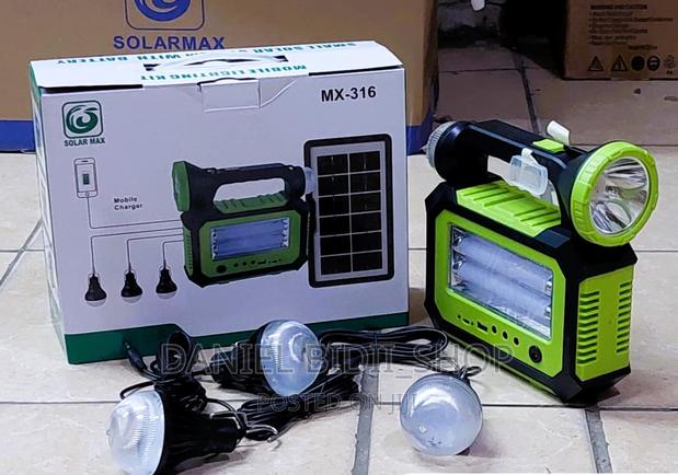 Solarmax Portable Solar Lighting Kit With Bulbs