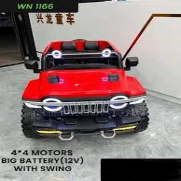 Red Kids Led Electric Car