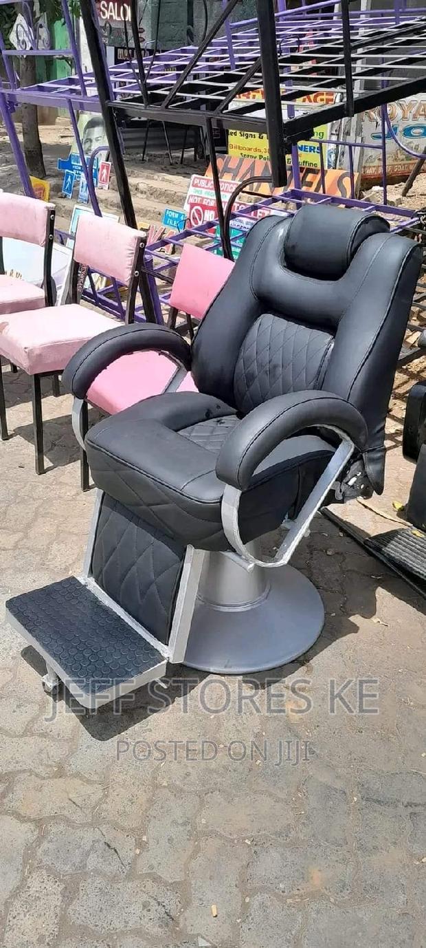 Silver Coated Barber Seat - main view