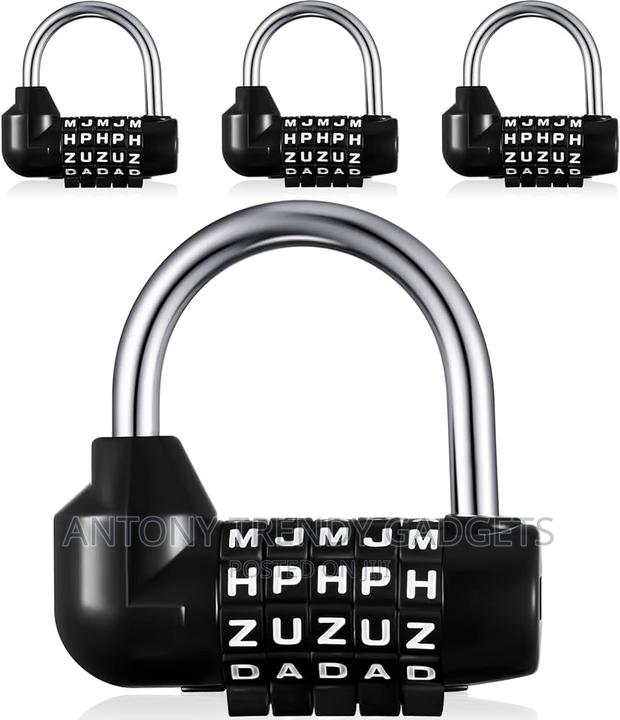 Generic 2xzinc Alloy 5 Dial Letters Combination Padlock Code