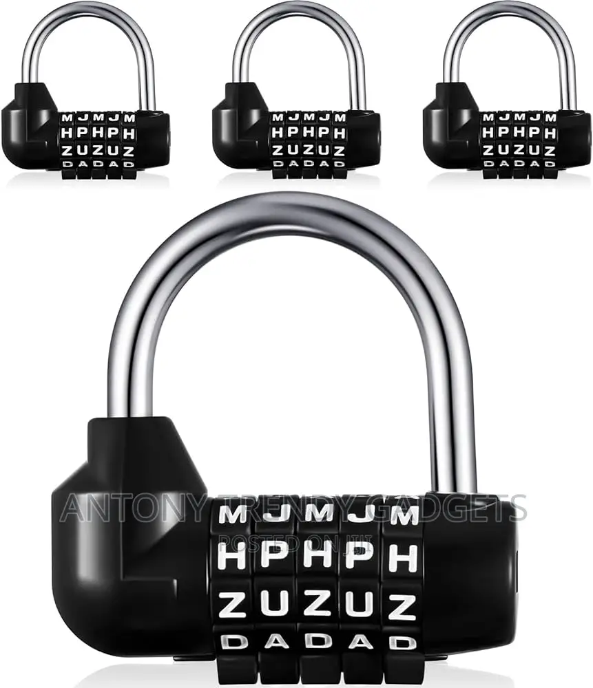 Generic 2xzinc Alloy 5 Dial Letters Combination Padlock Code