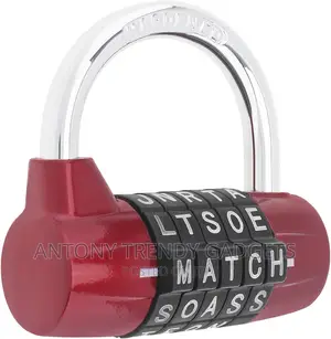 Generic 2xzinc Alloy 5 Dial Letters Combination Padlock Code