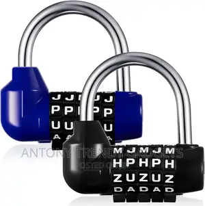 Generic 2xzinc Alloy 5 Dial Letters Combination Padlock Code