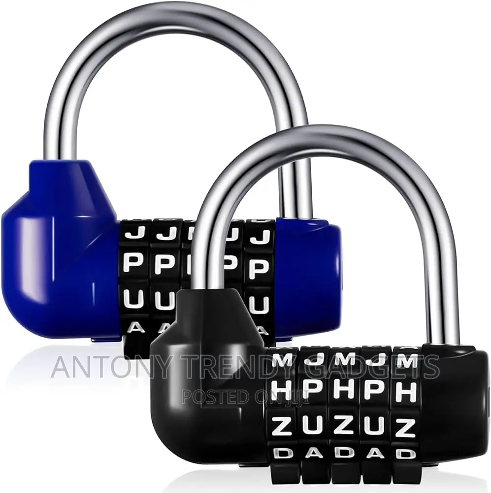 Generic 2xzinc Alloy 5 Dial Letters Combination Padlock Code