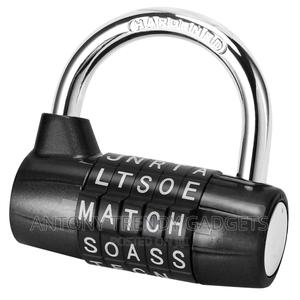 2xzinc Alloy 5 Dial Letters Combination Padlock Code Passwor - thumbnail 2