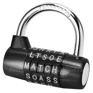 2xzinc Alloy 5 Dial Letters Combination Padlock Code Passwor