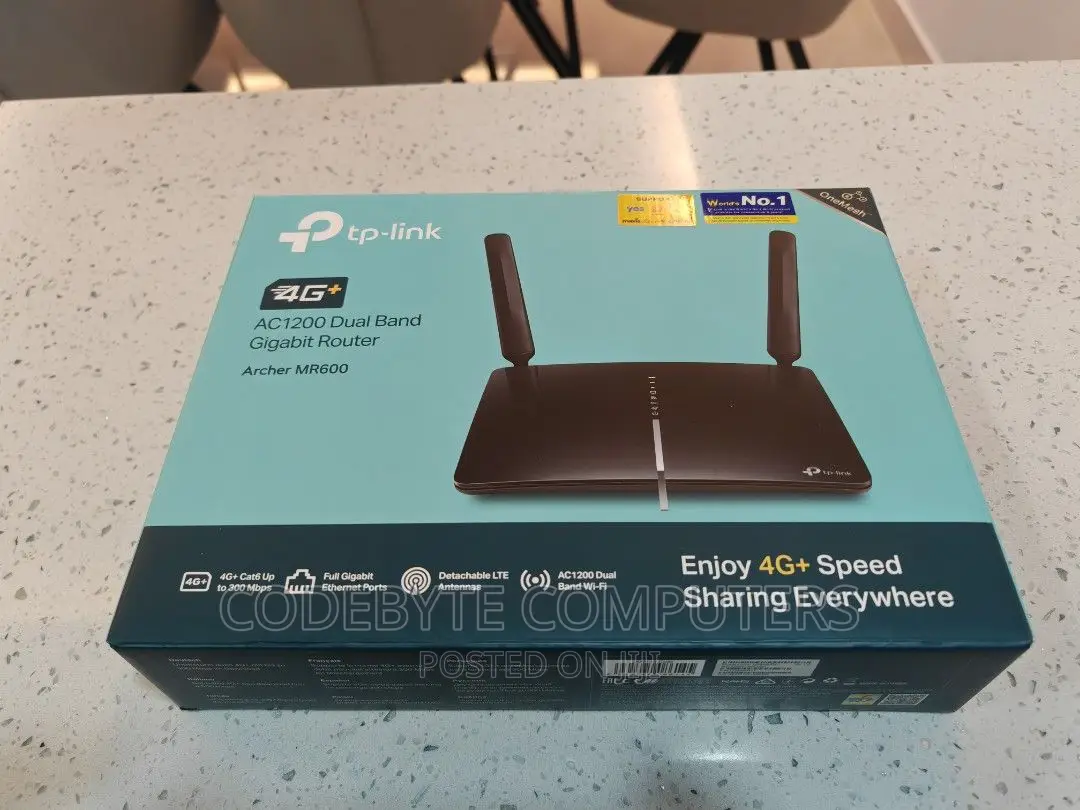 Tp-Link 4G+ Cat6 AC1200 Wireless Dual Band Gigabit Router -