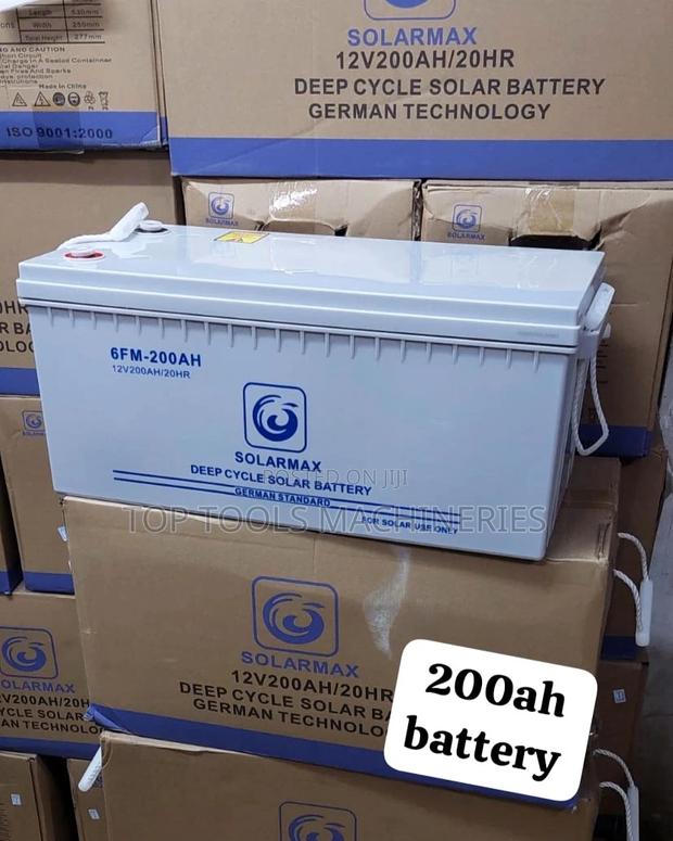 Solarmax Deep Cycle Solar Battery 200ah 12v - main view