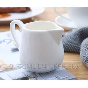 Ceramic Milk Jug Jar Gravy v Shaped Jar