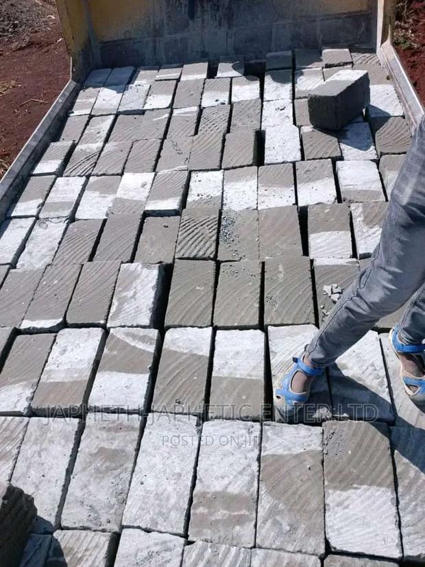 Blue Machine Cut Stones 