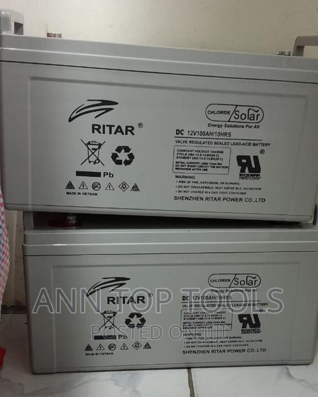 Ritar 100ah 12v Gel Deep Cycle Battery - main view
