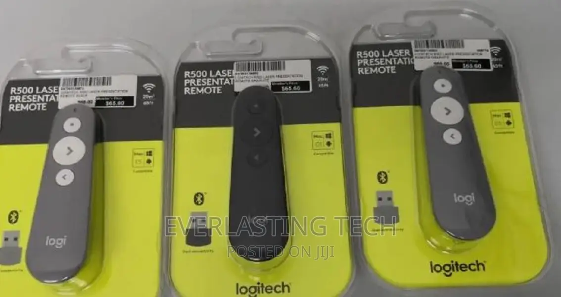 ]'Logitech R500s Bluetooth Presentation Remote - Mid Grey