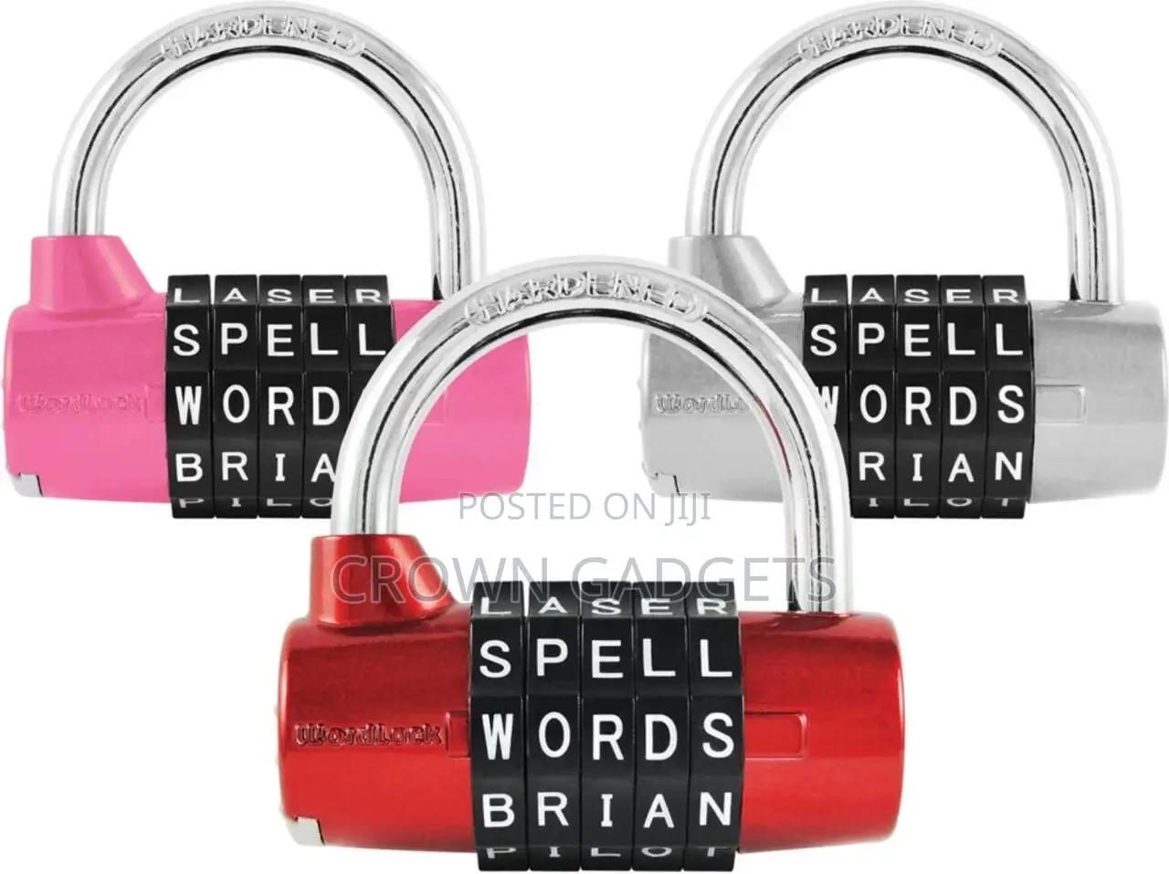 2xzinc Alloy 5 Dial Letters Combination Padlock Code Passwor