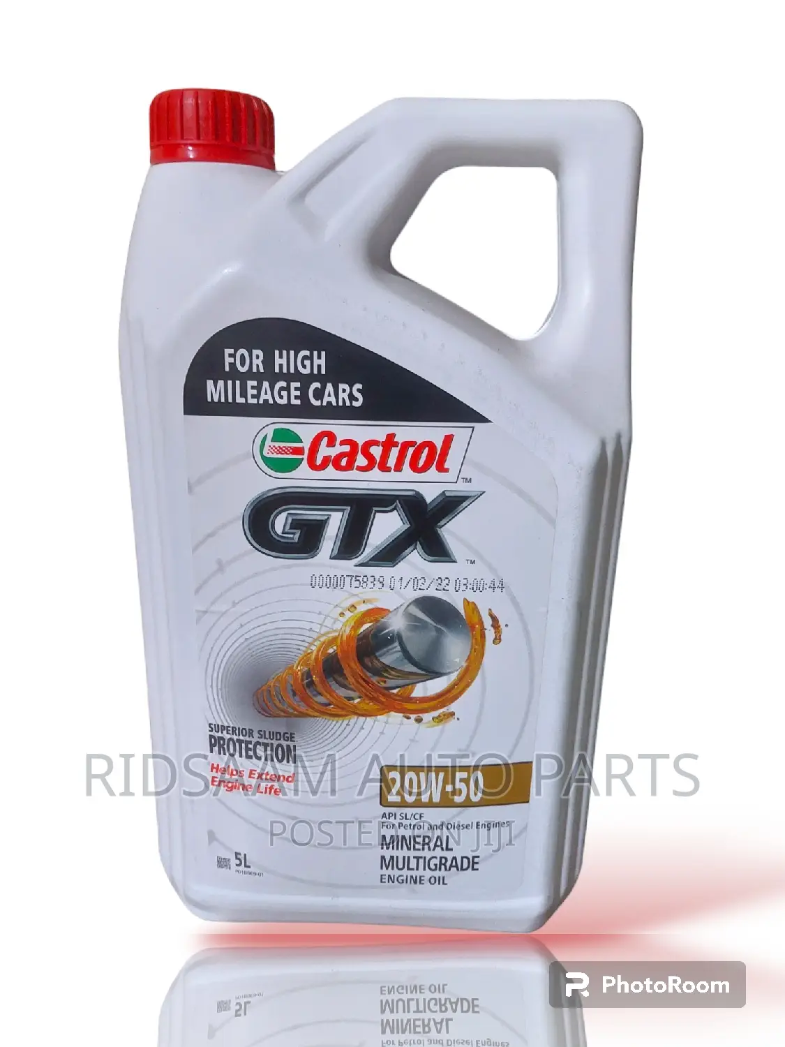 Castrol GTX 5litres 20w50,For Petrol and Diesel Engines
