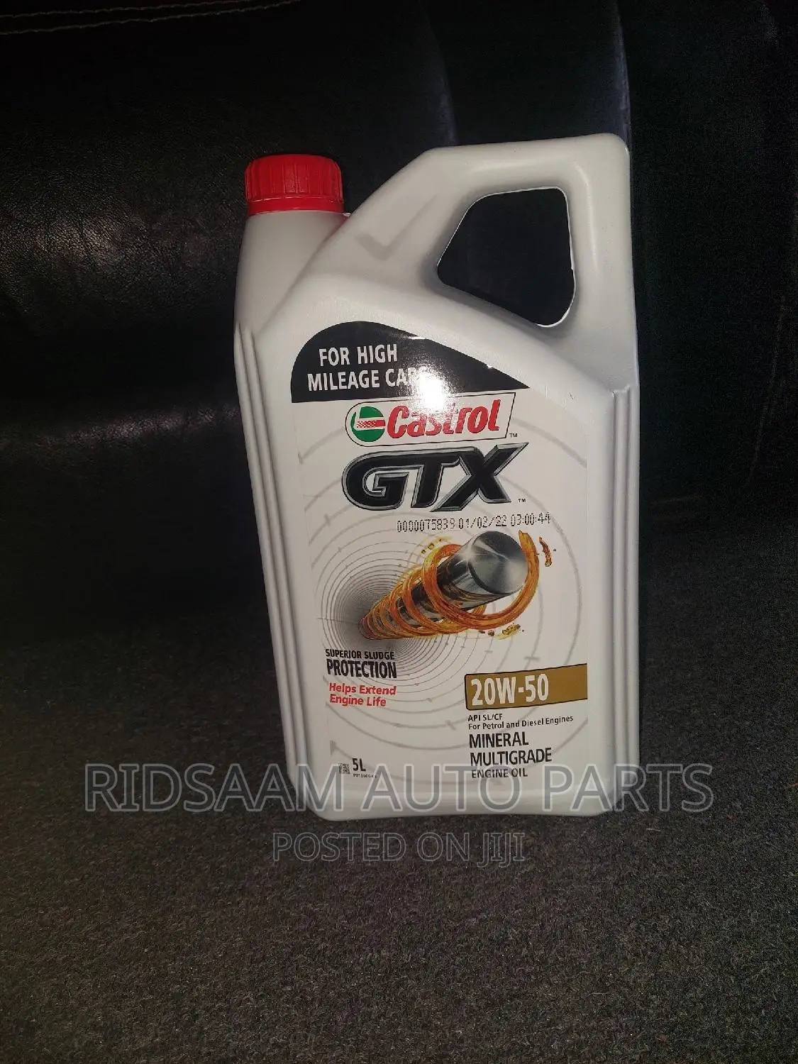 Castrol GTX 5litres 20w50,For Petrol and Diesel Engines