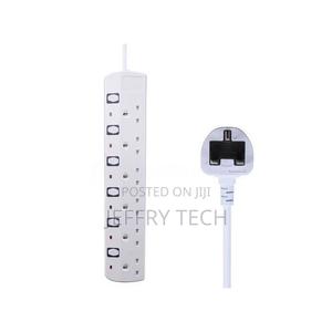 JSB 6-Way PORT Socket Power Extension Cable 5m White - thumbnail 2