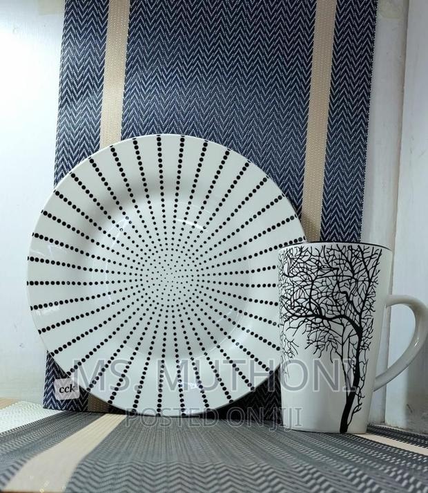 *6 PCS Dinner Plates Ceramic 6 Tree Mugs - main view