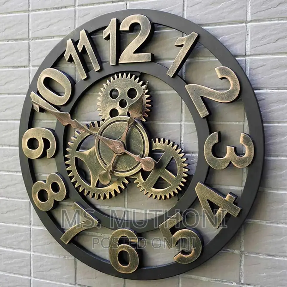 40 Cm Gear Wall Decorative Clock