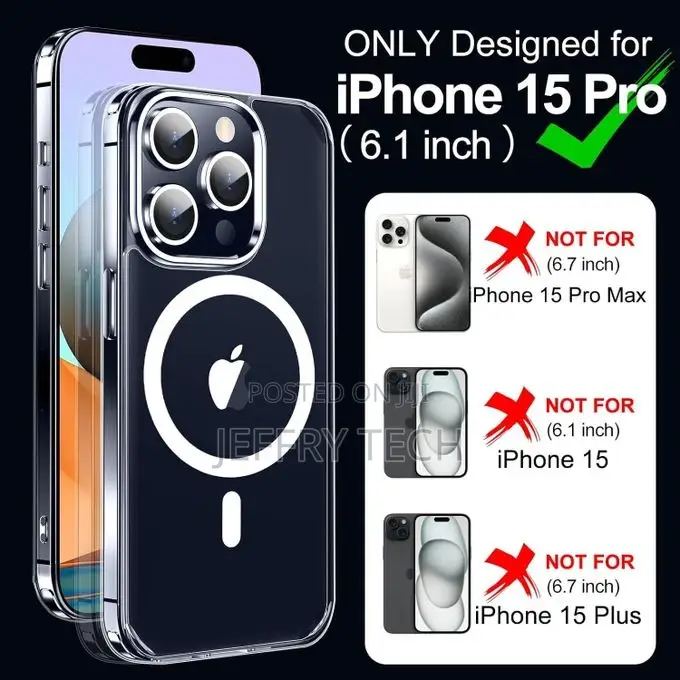 iPhone 15 Pro Case,Magsafe-1 Screen Protector+Camera Lens Pr