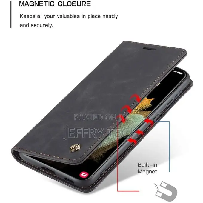 Leather Flip Case for Samsung Galaxy S21 Ultra