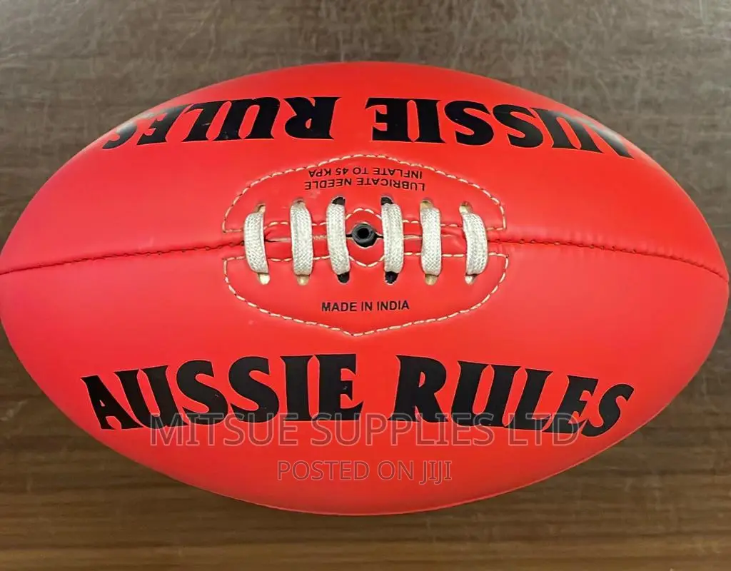 Aussie Rules Rugby Ball Size 5 Red