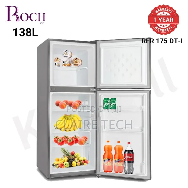 Roch Double Door Refrigerator 138l 175dt