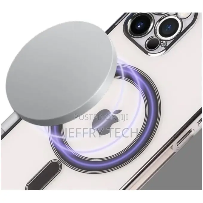 Apple iPhone 11 Pro Magnetic (SLIVER) Transparent Wireless C