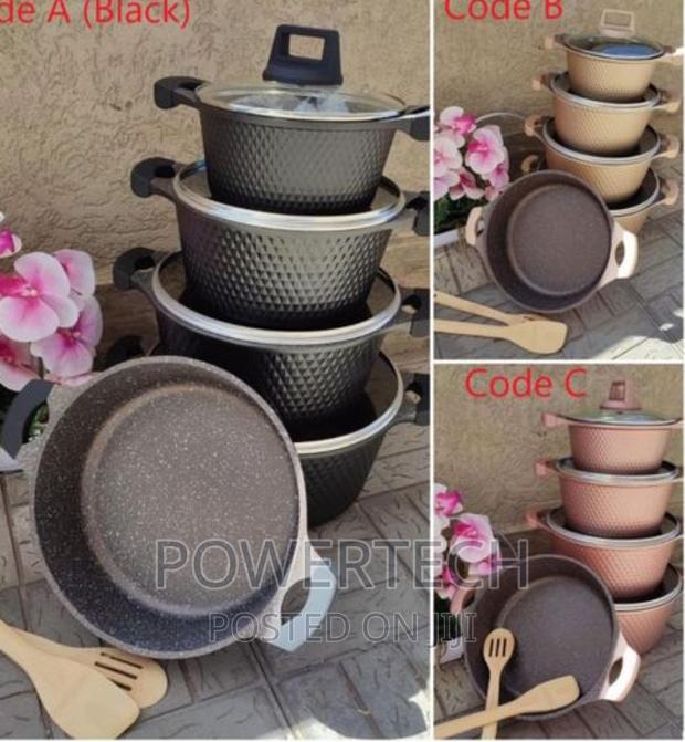 UNIQUE 12 PCS SUPER QUALITY Granite Cookware Set - main view