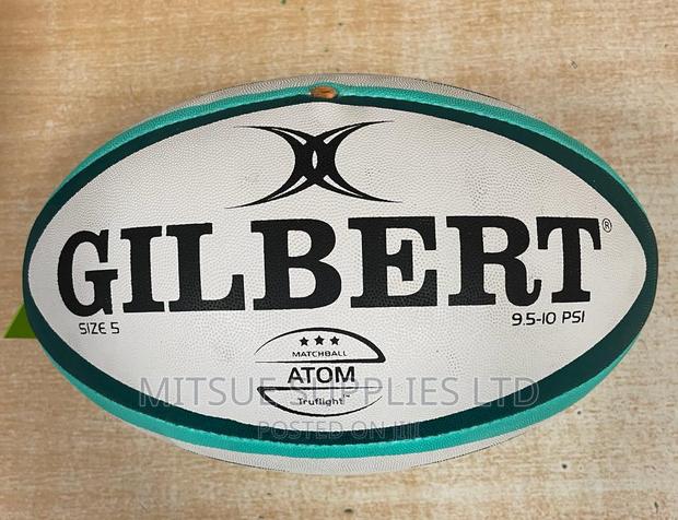 Gilbert Atom Rugby Ball Size 5 Synthetic - main view