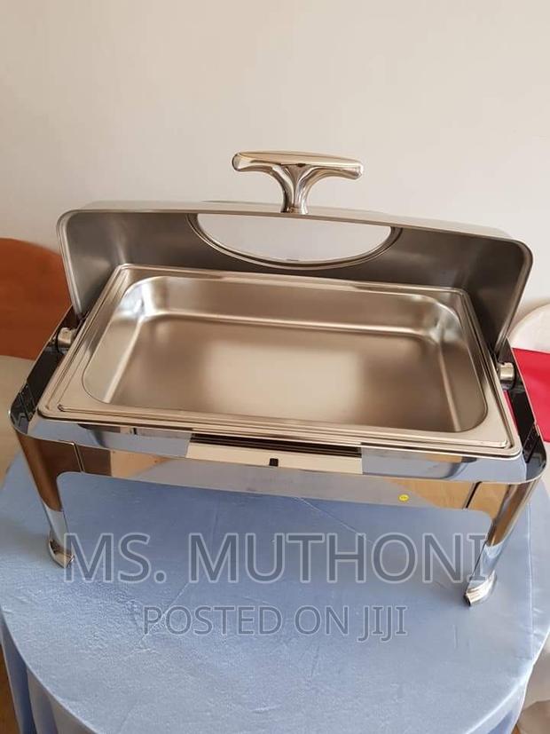 *Heavy Duty Roll Top Chaffing Dish With Glass Window - thumbnail 3