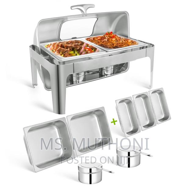*Heavy Duty Roll Top Chaffing Dish With Glass Window - thumbnail 5