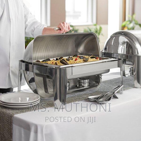 *Heavy Duty Roll Top Chaffing Dish With No Window - main view