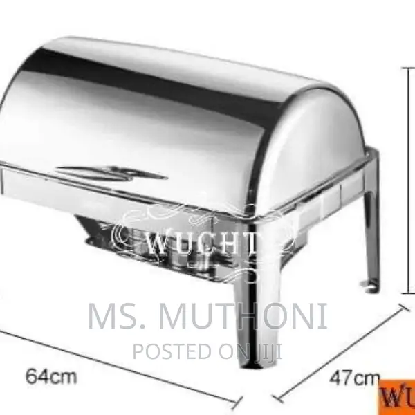 *Heavy Duty Roll Top Chaffing Dish With No Window