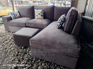 L Shaped Sofa Brown
