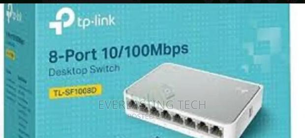 .8-Port 10/100m Desktop Switch, RJ45 Ports, Plasti