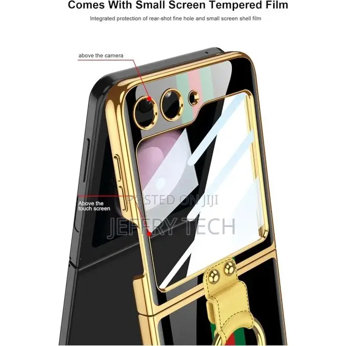 Case Samsung Galaxy Flip5 Case, Plating Painted Marble Patte