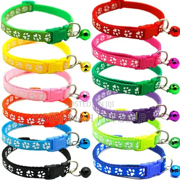 Luxury Custom Pet Dog and Cat Collar With Bell Dog Collar