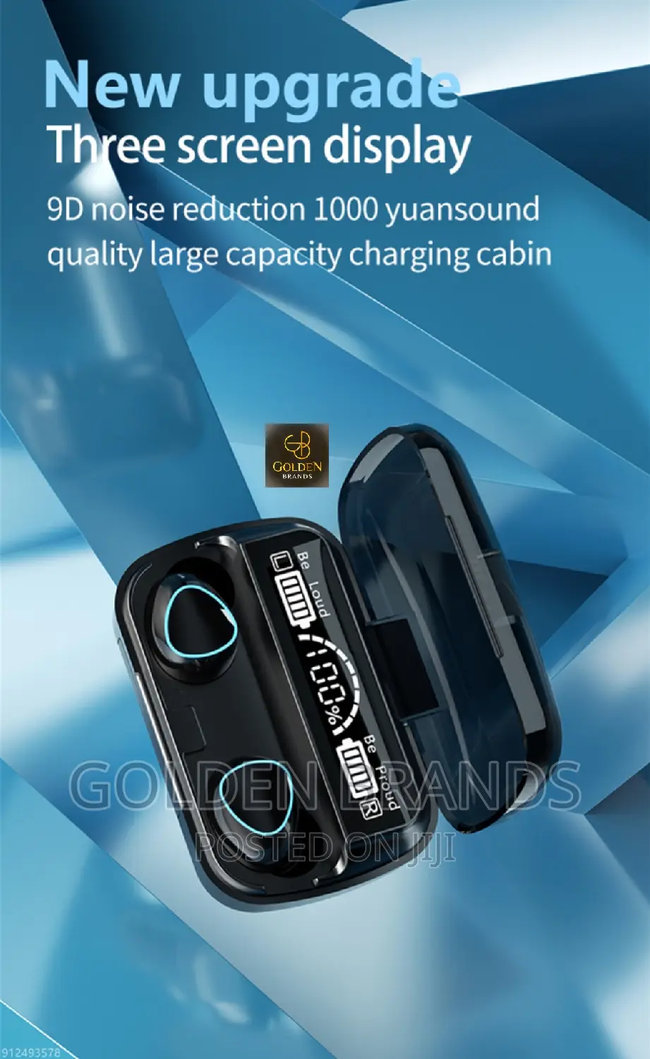 Bluetooth Earphones Earbuds With Charging Power Bank