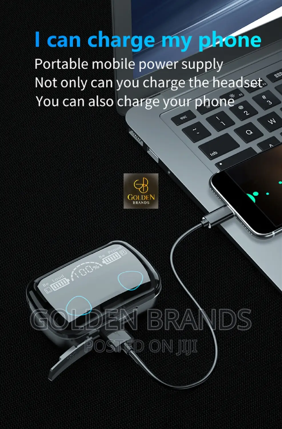 Bluetooth Earphones Earbuds With Charging Power Bank