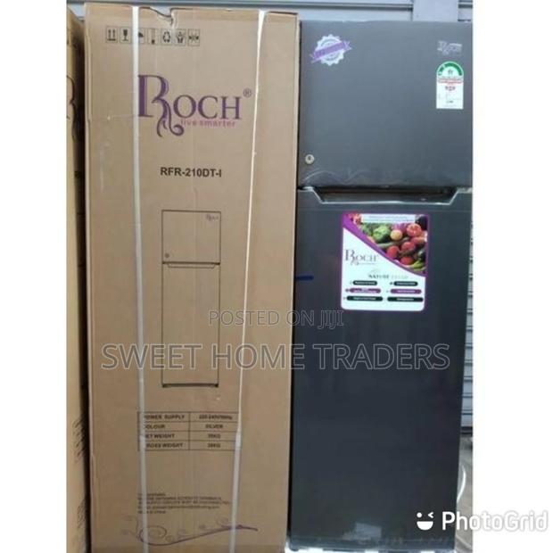 Roch RFR-210DT-I Double Door Fridge, 168L - Silver - thumbnail 2
