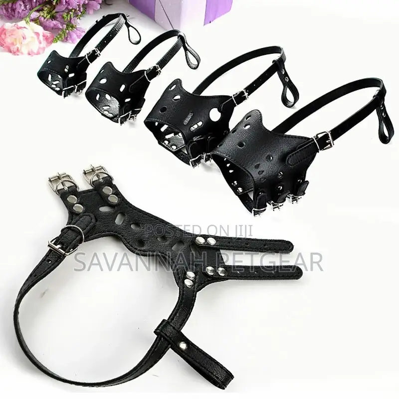 Adjustable Dog Muzzle Anti-Biting Puppy Pet Dog Mesh - M