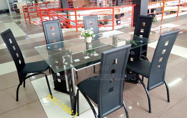 Executive Dinning Table With 6 Chairs - main view