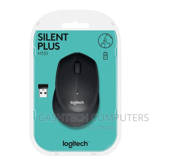 Logitech Wireless Mouse M330s SILENT PLUS - BLACK - main view