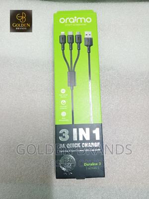 Oraimo Duraline 3A 1.2M Cable Lightning Type-C Micro USB - thumbnail 2