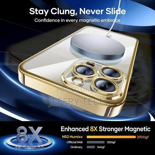 Magsafe Back Slim Thin Phone Case for iPhone 15 Promax Case - thumbnail 3