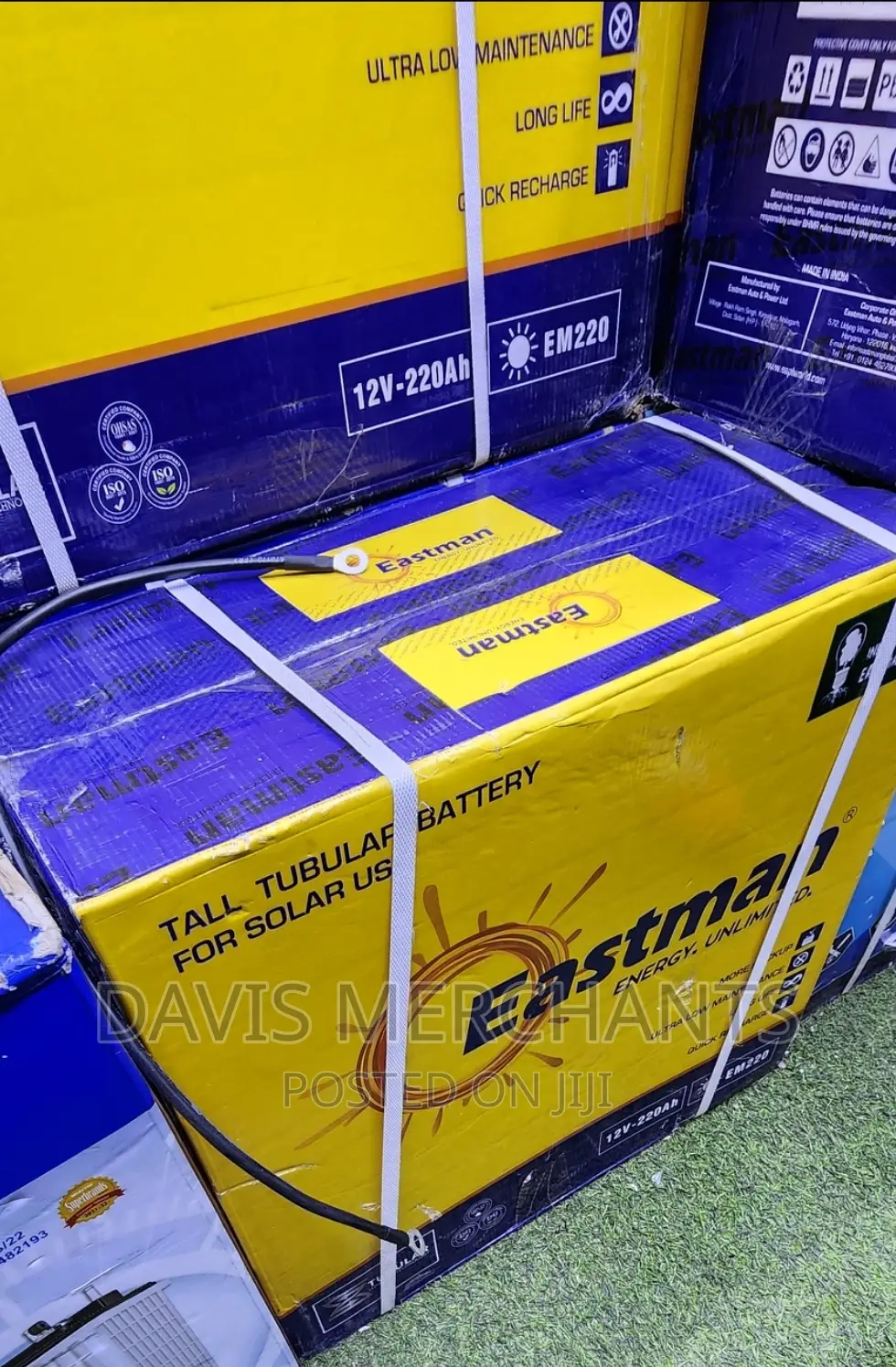 Eastman Tubular Solar Battery With 220amps
