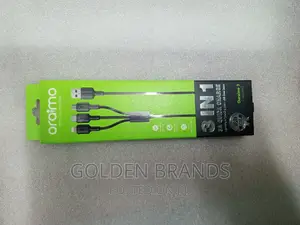 Oraimo Charger Cable 3 in One, Lightning, Type C, Micro USB