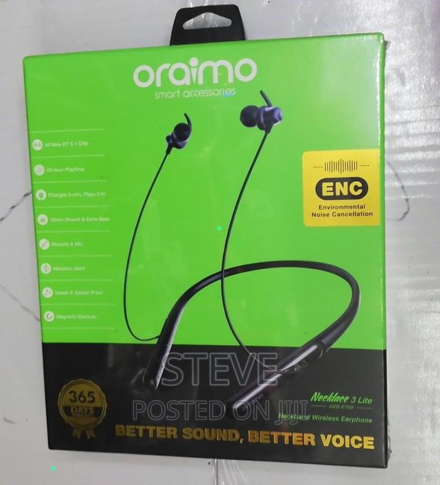 Oraimo Neckband, Lace,4pro , 50hrs Playtime,E75D - main view