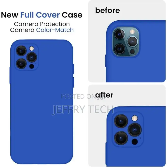 Silicone Upgraded Back Cover Case for iPhone 12 Pro